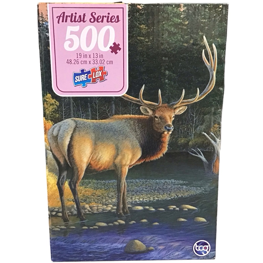 Jigsaw Puzzle Buck Stream Sure Lox 500 Pieces Artist Series Shades of Autumn